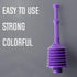 JS Jackson Supplies Professional Bellows Accordion Toilet Plunger, Thrust Plunge Removes Heavy Duty Clogs from Clogged Bathroom Toilets, Power Plu...