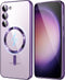 for Samsung Galaxy S23 Case, Covers for S23.Magnetic Metallic Glossy Slim Clear Luxury Soft Shockproof funda capa para for Galaxy S23 6.1 inch Com...