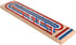 STERLING Games Folding Cribbage 3 Track Wooden Cribbage Board with Red White Blue Pegs for 3 Players...