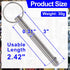 OIIKI Quick Release Pins, 1 Pack Fastener Diameter 5/16 inch(8mm) Usable Length: 2.42inch(61.5mm), Bimini Top Pin, Full 316 Stainless Steel Marine...