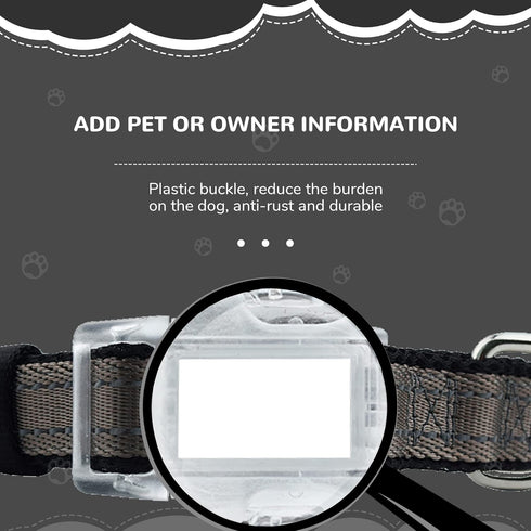 Reflective Dog Collar for Large Dogs Mesh Padded Large Dog Collar, Adjustable Pet Collar with Quick Release Buckle, Durable Breathable &Fade Resis...