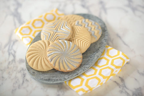 Nordic Ware Geo Cast Cookie Stamps...