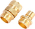 3/4 Inch Garden Hose Fitting Quick Connector Male and Female Set (4 Sets)...