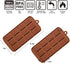 Waffle Chocolate Moulds Silicone Candy Molds, 3PCS12-Cavity Small Break Apart Chocolate Molds Non-Stick Reusable DIY Baking Molds Candy Protein & ...