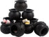 DIYASY Mini Plastic Cauldron,12 Pcs Witch Calderon Pot Black Buckets with Handle for Kids Halloween Candy St. Patrick's Coins Holder & Party Favor...