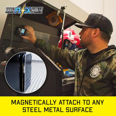 Mob Armor Magnet Flex Plate - Magnetic Phone Mount for iPhone, Android, Ipad and Tablets, Wireless Charging- 2mm Thick Metal Plate - Replacement F...