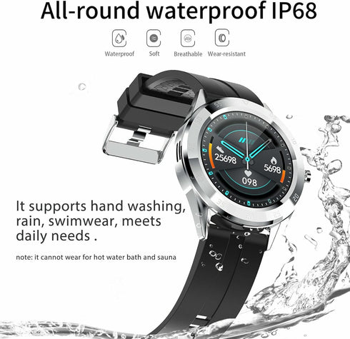 Waterproof Bluetooth Smart Watch Phone Mate Heart Rate Tracker for iOS Android...