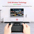 Mini Wireless Keyboard with Touchpad Mouse 2.4GHz Multi-Media Keyboard RGB LED Backlit Handheld Keyboard Handheld Remote Control for Pc, Pad, Goog...