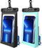 newppon Floating Waterproof Phone Pouch : 2 Pack Universal floatable Water Proof Dry Bag Case - Float Clear Cell Holder with Lanyard for iPhone 15...