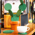Coasters DIY Cactus Coaster Set of 6 Pieces with Flowerpot Holder for Drinks Novelty Gift for Home Office Bar Decor and Improvement, Sirensky Bran...