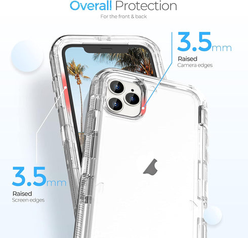 ORIbox Case Compatible with iPhone 13 Pro, Heavy Duty Shockproof Anti-Fall Clear case......