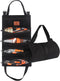 Roll Up Tool Bag, 16OZ Canvas Wrench Roll Up Pouch Multi-Purpose Tool Roll Organize, 5 Zippered Tool Pockets (Black)...