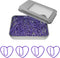Cute Heart Paper Clips Purple Paperclips, Gift Idea (Purple, 50 Pack)...