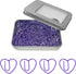 Cute Heart Paper Clips Purple Paperclips, Gift Idea (Purple, 50 Pack)...