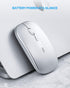 INPHIC Wireless Mouse Rechargeable, 700mAh, Slim 2.4G Silent Cordless Mouse, 1600 DPI with USB Receiver for Laptop PC Mac MacBook, Windows, Office...