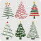 FINGERINSPIRE Christmas Tree Stencils 11.8x11.8 inch 6 Different Christmas Tree Pattern Stencils with Stars Stencils Template Plastic Reusable Tre...