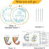 Yutaohui 2 Sets Embroidery Kits,Funny Embroidery Kit Flowers with Encouraging Words,Embroidery Kit for Beginners,Cross Stitch Kit Beginner,Embroid...