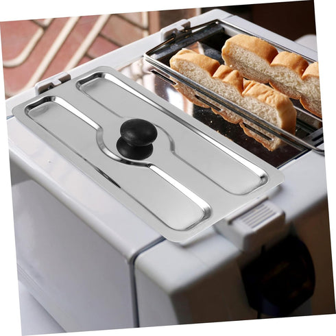 1pc Toaster Cover Small Appliance Cover Toaster Appliance Top Toaster Top Cover Lid for a Toaster Toasters Bread Maker Upper Cover Stainless Steel...