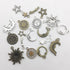 100g (About 80pcs) Craft Supplies Celestial Collection Charms Pendants for Crafting, Jewelry Findings Making Accessory for DIY Necklace Bracelet (...