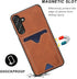 Designed for Samsung Galaxy S23 FE Case,Drop Protection Slim PU Leather Wallet Case with Card Holder Kickstand Shockproof Protective Phone Cover f...