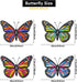 EOORAU Metal Butterfly Outdoor Decor - 4 Pack 9.8in Butterflies Wall Hanging Sculpture Decor for Home Yard Fence Patio Garden Decoration...