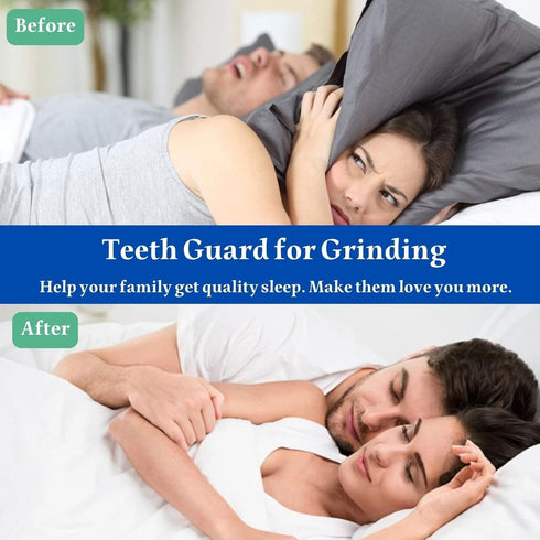 Mouth Guard for Grinding Teeth at Night, Sleep Mouth Guard, Reusable Mouth Guard for Sleeping Professional Stops Bruxism and Teeth Clenching (4 Pi...