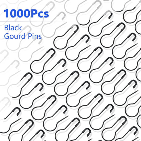 Clothing Tag Pins Bulb Pin Metal Gourd Pin DIY Home Accessories Safety Pins Bulb Pin (Blcak)...