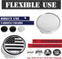 KitsPro 2.2Inch 56MM Wheel Center Caps, Pack of 4 (Chrome, Outer 56MM, Inner 53MM)...