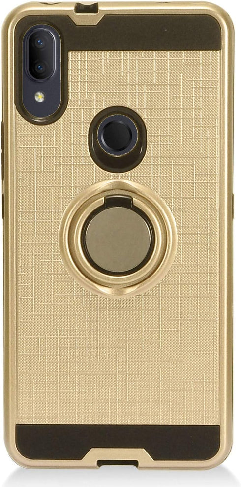 for Alcatel 3V (2019) 5032W - Hybrid Phone Case w/Ring Stand - RS2 Gold...