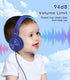 Kids Headphones, Toddler Headphones with Safe Volume Limiter 94dB, Wired School Headphones for Kids with Adjustable and Flexible Design for Boys a...