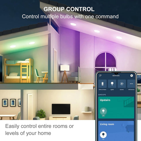 Sengled Alexa Light Bulb, BR30, S1 Auto Pairing with Alexa Devices, Smart Flood Light Bulb that Work with Alexa, Multicolor Dimmable, E26,RGBW Lig...