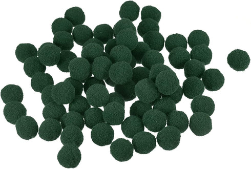 MECCANIXITY Pom Felt Balls Felting Fabric 1.5cm 15mm Dark Green for Home Craft Projects DIY Pack of 200...