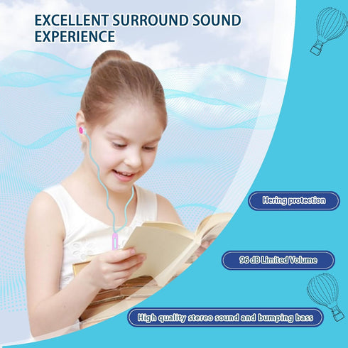 Cute Donut Earbuds for Kids, Kid Size Wired Earbud & in-Ear Headphones with Microphone and Lovely Earphones Storage Case Gifts for School Girls an...