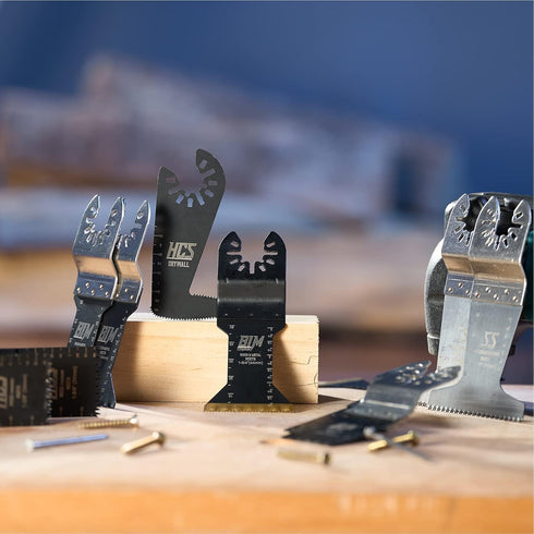 toolant HCS Oscillating Saw Blades for Drywall Cutting 2PCS, 2-in-1 Mutitool Drywall Blades with Quick Release Design...
