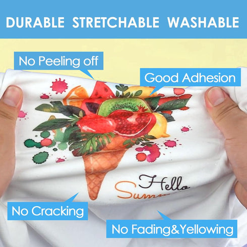 A-SUB Sublimation HTV for Dark and Light Fabric, 12" X 10FT Matte Sublimation Vinyl, White HTV Vinyl for Sublimation on Cotton Fabric - T-Shirt, P...