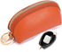 Earphone Case Airpods 1st 2nd Generation Cover Earbuds Cable Organizer Key Lipstick Pocket Money Charger Gadget Storage Small Bag Orange PU with Z...