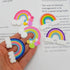 50pcs Assorted Cute Rainbow Slime Charms Clouds Ornaments Flat Back Charms for DIY Scrapbooking Crafts Accessories...
