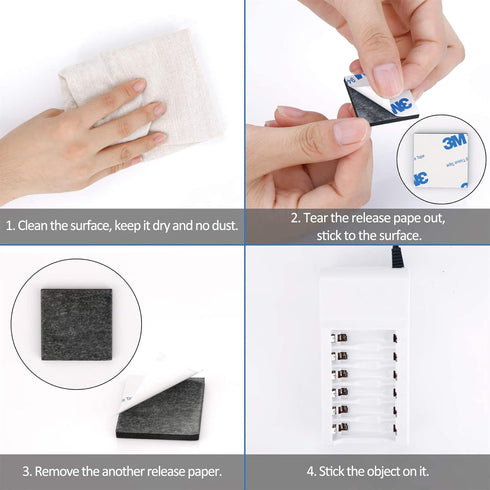 UPINS 60 Pack Double Sided Foam Tape Square Self-Adhesive Foam Tape Black Strong Sticky Pads for DIY Art Crafts Supplies...