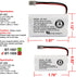 New! Genuine Uniden BBTY0651101 BT-1007 NiMH 600mAh DC 2.4V Rechargeable Cordless Telephone Battery (2-Pack)...