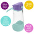b.box 15oz Sport Spout Bottle: Kids Water Bottle with Durable Tritan. Silicone Spout with Flip Top Lid, Leak Proof, Spill Proof, BPA Free (Lilac P...