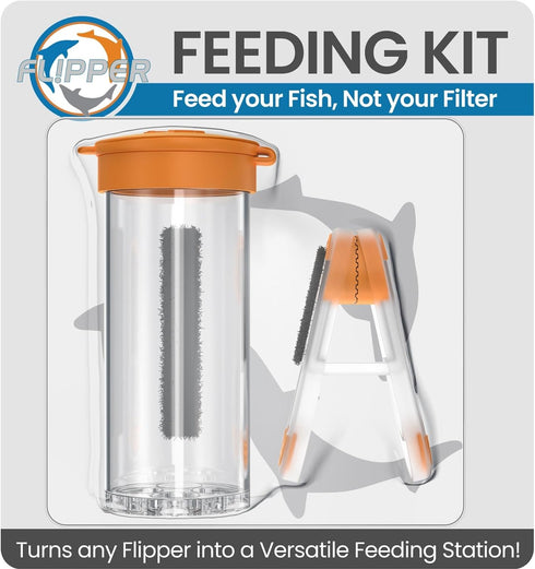 FL!PPER Flipper Feeder - Aquarium Cleaner Fish Food Feeding Clip Kit – Fish Tank Accessories for Flipper Nano, Standard & Max Aquarium Cleaning To...