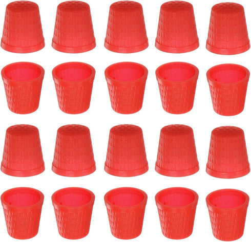 HARFINGTON 50pcs Sewing Thimble Plastic Sewing Thimble Finger Protector Finger Shield Fingertip Quilting Craft Embroidery Accessories DIY Hand Wor...