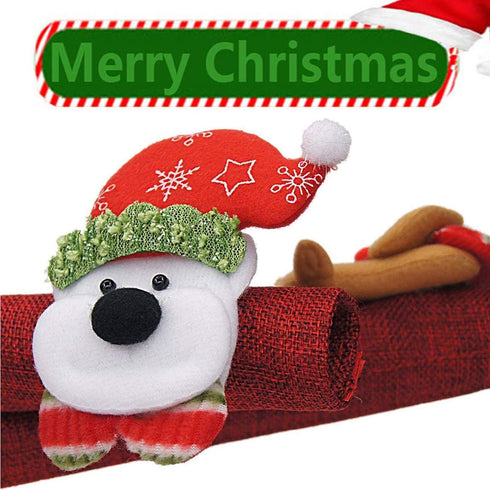 Acronde 4PCS Christmas Refrigerator Door Handle Covers Set and 1PCS Snowman Fridge Decal, Oven Microwave Dishwasher Door Handle Protector for Christmas Kitchen Decoration