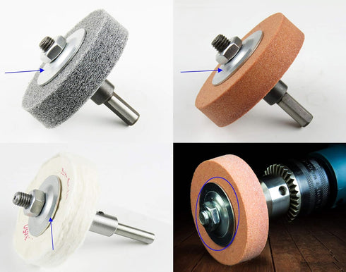 Bench Grinder Arbor Washer/Flange for Grinding/Wire Wheel, Pack of 4 pcs...