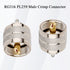 PL-259 Male Crimp Connector,UHF SO239 Crimp Coax Connector for RG316 RG174 Coaxial Cable (Pack of 10)...