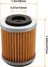 CYLETO Oil Filter for Yamaha YFM350X WARRIOR 350 1987-2004 FM350FW BIG BEAR 350 1986-1999 YFM400 BIG BEAR 400 1993-2004 WR426F 2001-2002 YAMAHA WR...