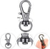 35 Pieces Swivel Clasps Lanyard Snap Hooks Swivel Snap Hooks Metal Keychain Clip Hooks Lobster Claw Clasps for Keychain Key Ring Crafts (White K, ...