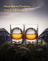 JBHO Hand Blown Crystal Double Old Fashioned Cocktail, Solid Whiskey Glasses, Rocks Glasses, Lowball Glasses - 12 Ounce - set of 2 - Perfect Size ...