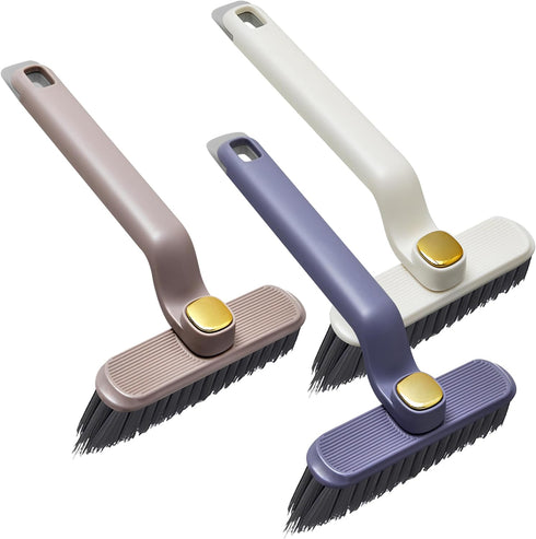 3 Pcs 360-Degree Rotating Multi-Function Hard Bristle Crevice Cleaning Brush, 3-in-1 V-Shaped Grout Brush, Kitchen Brush Clean, Scrub Brushes for ...