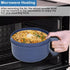 Unbreakable Microwave Soup Mugs with Lids and Handles,Microwave Ramen Bowl with Lid for Soup and Instant Noodles,Oatmeal, Gumbo, Salad,BPA Free (S...